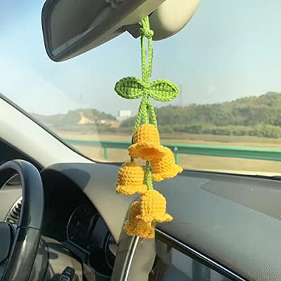 Rear View Mirror Accessories,Cute Car Accessories Aesthetic,Handmade  Knitted Rear View Mirror Pendant Ornament,Kawaii Car Decor， for Car  Cecorations Home Decorative Pendantscar Decorations - Yahoo Shopping