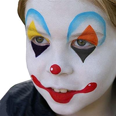  Narwhal Novelties White Face Paint Makeup - Sweat Proof No  Smear Face Paint White - Cream Face Paint Halloween White Makeup - Clown  Makeup Kit for Joker Mime Pennywise Vampire 