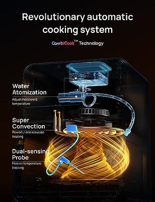 MOOSOO 2Qt Air Fryer, Touchscreen Control Panel, 8 Preset Modes