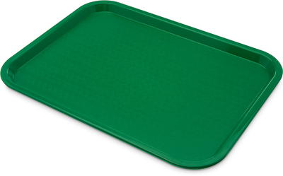 Carlisle CT121603 Cafe 12 x 16 Black Standard Plastic Fast Food Tray