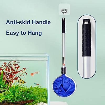 Aquarium Telescopic Fish Tank Net Extendable Handle Netting Pond Koi Catch  Mesh