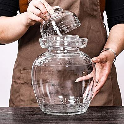 1.5L French Glass Storage Jar W Airtight Rubber Seal