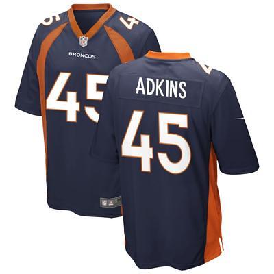 Nate Adkins Men's Nike Navy Denver Broncos Alternate Custom Game