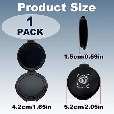  2 Pack Thumbprint Fingerprint Ink Pad for Notary Supplies  Identification Security ID Fingerprint Cards Law Enforcement Fingerprint Black  Stamp Ink pad : Office Products