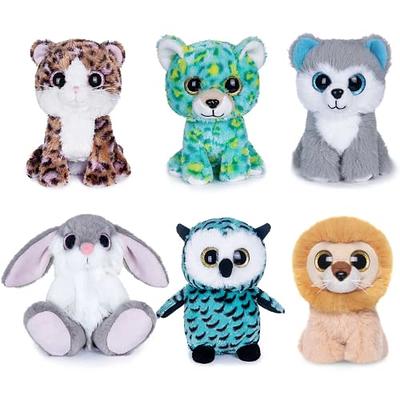 My OLi 5 Plush Toys Set Stuffed Animals Bundle of Cute Animals Toys  Lion/Rabbit Bunny/Leopard/Cat/Husky Dog/Owl Plush Animals Pack of 6 for  Babies Kids Girls Boys - Yahoo Shopping