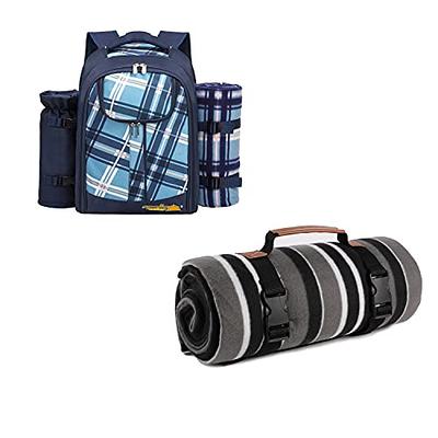  Picnic Backpack for 4,Picnic Basket Set,Leakproof