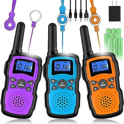 Inspireyes Walkie Talkies for Kids Rechargeable, 48 Hrs Working Time 3  Miles Range 22 Channels 2 Way Radio, Birthday Gifts for Boys Girls,Family  Games