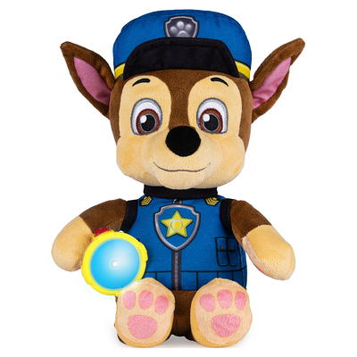 PAW Patrol, Snuggle Up Chase Plush with Flashlight and Sounds, for