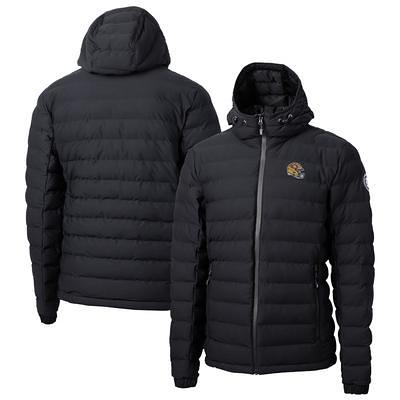 Men's Cutter & Buck Gray Tampa Bay Buccaneers Adapt Eco Knit Hybrid Recycled Big Tall Full-Zip Throwback Jacket