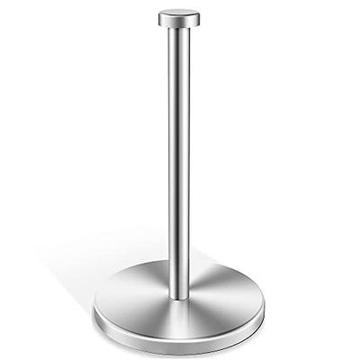 VEHHE Paper Towel Holder Countertop, Standing Paper Towel Roll Holder for Kitchen  Bathroom, Paper Towel Holder Stand with Weighted Base Suction Cups,  Stainless Steel Paper Towel Holder (Silver) - Yahoo Shopping