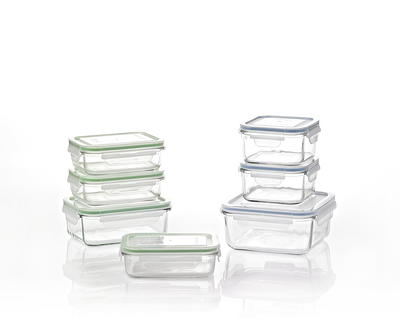 Glasslock Duo 5-Piece Clear Glass Microwave Safe Divided Food Storage  Containers Set Duo 5 Piece - The Home Depot