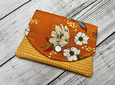 Women's Cute Floral Zipper Card Holder Slim Minimalist Leather Front Pocket Wallet  Pink