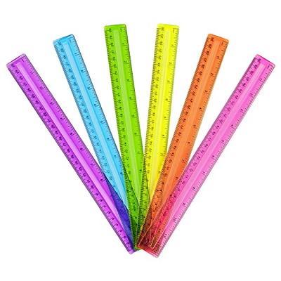 BAZIC 6 (15cm) Plastic Ruler (3/Pack) Bazic Products