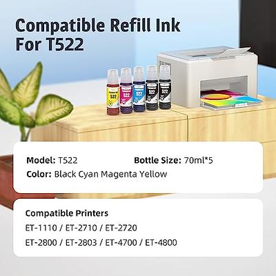 Hiipoo Sublimation Ink Refill for C88 C88+ WF7710 WF7820 ET2720