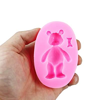 Teddy Bear Silicone Mold Very Small 3 Cavities for Fondant-baby  Shower-resin-polymer Clay-candy-jewelry-handcrafts-handmade Molds 