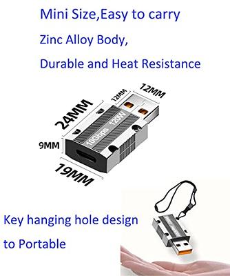 Poihiom USB Male to C Female Adapter,3.2 USB A to Type C OTG Adapter,Up to  10Gbps Super Speed Data Sync & 120W Fast Charging Compatible with  Laptop,PC,Charger,Power Bank,Quest Link (USB/M-C/F) - Yahoo