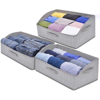 Storage Bins, Closet Shelf Organizer Bin, Trapezoid Storage Bin Box For  Shelves, Gray, 3-Pack Latitude Run® - Yahoo Shopping