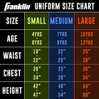 Franklin Sports Football Set Kids Uniform NFL Youth Costume Boys Girls  Helmet Includes Sporting goods 