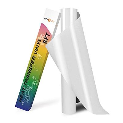 HTVRONT Heat Transfer Vinyl White HTV Rolls - 12 x 20ft White Iron on  Vinyl for All Cutter Machine, White HTV Vinyl for Shirts - Easy to Cut &  Weed