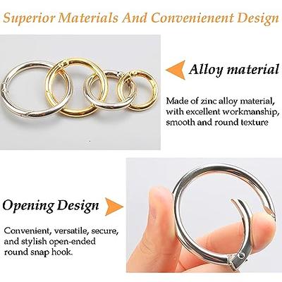 24 PCS Spring O Ring Set, Circle Carabiner Clip in 4 Size, Zinc Alloy Round  Carabiner Snap Trigger Buckle, Small DIY Accessories for Collars, Keychain,  Purse and Handbag(Gold) - Yahoo Shopping