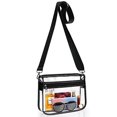 MOETYANG Transparent Clutch Clear Purse Crossbody Shoulder Bags Stadium  Approved Bags