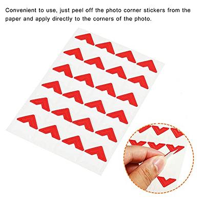 PATIKIL Photo Corners, 10 Sheets/240 Pcs Self Adhesive DIY Picture Mounting  Sticker for Journal Album Diary Scrapbook, Red - Yahoo Shopping