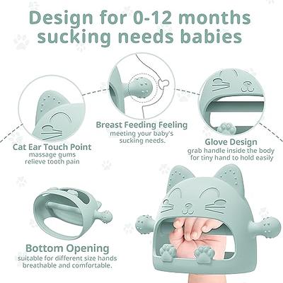 Baby Teething Toys for Babies 0-12 Months Set of 3 Soft Silicone Teether  Relief