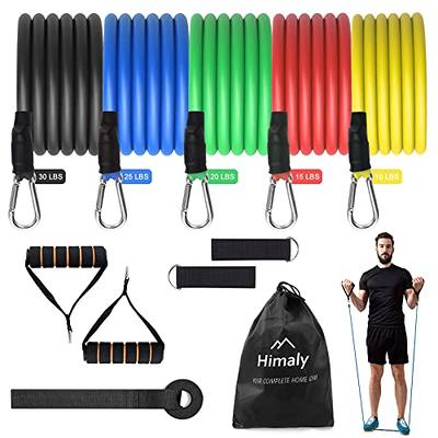  Heavy Resistance Bands 300lbs, Weight Bands for Exercise with  Handles, Door Anchor, Carry Bag, Workout Bands for Men, Physical Therapy,  Muscle Training, Strength, Slim, Yoga, Home Gym Equipment : Sports 