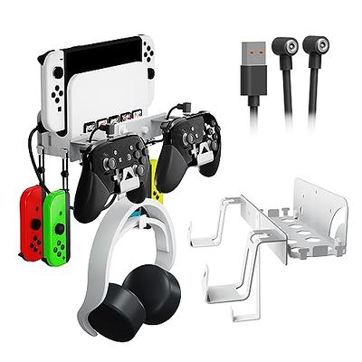 Wall Mount Stand for PS5 VR2 Gaming Accessories, Sturdy Steel Wall Mount  Bracket for PS VR2 Headset, Controllers, Remote and Cable, Game Organizer