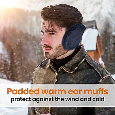 CAYYET Ear Muffs for Winter for Men & Women - Fleece Ear Warmers Ear  -Covers for Winter - Behind the Head Earmuffs Wrap-Pefer for Outdoor  Skiing-Blue - Yahoo Shopping
