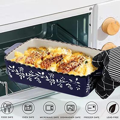 Glass Baking Dishes with Lids, 8 Pieces Rectangular Glass Baking Pans BPA-Free Bakeware Set, Freezer, Oven and Dishwasher Safe, Size: 1 Quart (