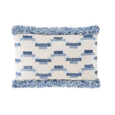 Chambray Blue Linen Down Alternative 20x20 Pillow - Anaya