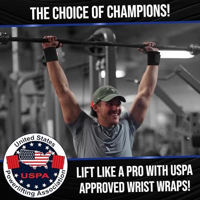 Wrist Wraps by Rip Toned, 18” Weightlifting Wrist Wraps for Men & Women -  Wrist Support Wraps for Weight Lifting, Strength Training, Powerlifting 