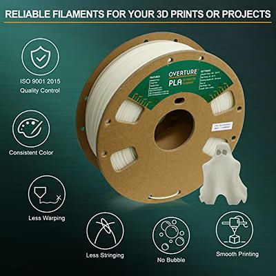 OVERTURE Glow PLA Filament 1.75mm 3D Printer Filament, 1kg Spool (2.2lbs),  Dimensional Accuracy +/- 0.02 mm, Fit Most FDM Printer (Green (Glow in  Dark)) - Yahoo Shopping