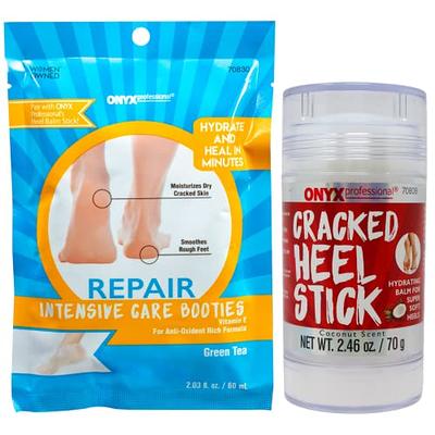 onyx professional Cracked Heel Stick Repair Balm & Foot Peel Mask Callus  Remover - Dead Skin Remover, Foot Exfoliator, Dry Feet Treatment - Pedicure