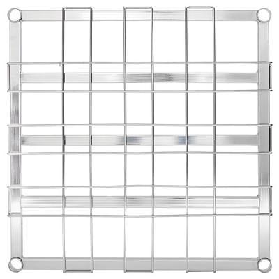 Regency Stainless Steel Corrugated Top Glass Rack Storage Unit - 23 x 24