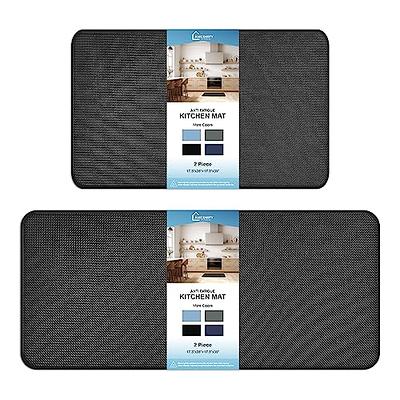 WISELIFE Kitchen Floor Mat Cushioned Anti-Fatigue Kitchen Rug,17.3x39,Non  Slip Waterproof Kitchen Mats and Rugs Heavy Duty PVC Ergonomic Comfort Mat  for Kitchen,Office, Sink, Laundry,Grey - Yahoo Shopping