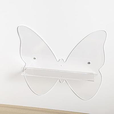 1pc Transparent 15 Inch Acrylic Floating Wall Shelf, Bathroom