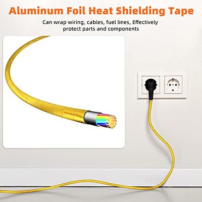 Car Exhaust Pipe Protect Heat Shield Self Adhesive Wrap Gold Aluminum Foil  Tape