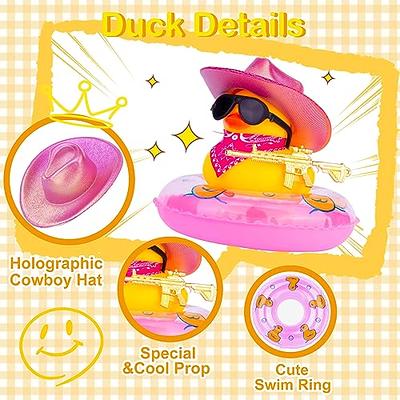  wonuu Pink Car Accessories, Cowboy Hat Rubber Ducks