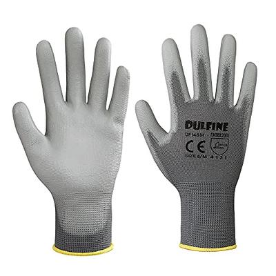 Polyurethane Palm Coated Gloves - 12 Pairs