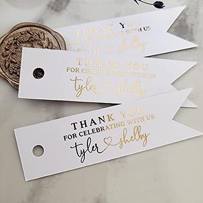 Thank you for Celebrating With us Wedding Favor Tags