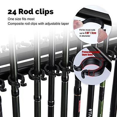 Goture 24 Slots Patented Fishing Rod Holder, Adjustable Groove Fishing Rod  Rack, Space Saving Vertical Standing Fishing Pole Storage Organizer for  Home Garage Storage,Fishing Gear Gifts for Men - Yahoo Shopping