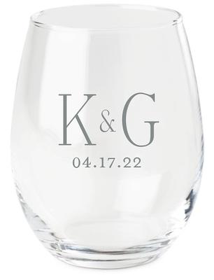 Personalized Stemless White Wine Glasses, Set of 4 - Yahoo Shopping