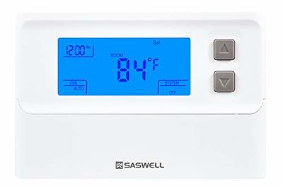 Low Voltage Thermostat, 1 H 1 C, Hardwired/Battery, 24VAC