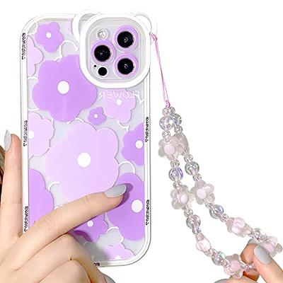 GVIEWIN for iPhone 12 Case and iPhone 12 Pro Case with Screen Protector +  Camera Lens Protector, Clear Floral Flexible TPU Shockproof Women Girls