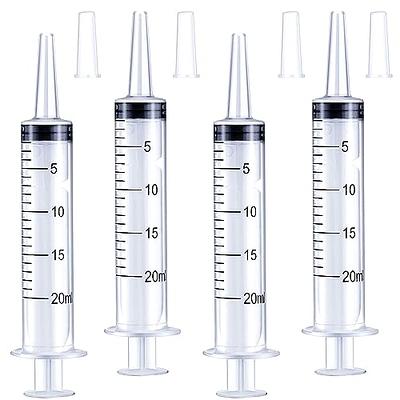 4 Pack 150ml/cc Large Syringe with Cap, Individually Sterile Sealed Plastic  Liquid Syringes with Measurement for Scientific Labs, Measuring Liquids,  Feed Pets, Oil or Glue Applicator - Yahoo Shopping