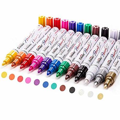 Paint Pens, Markers on Almost Anything Never Fade Quick Dry and Permanent,  Oil-Based Waterproof Paint Marker Pen Set for Rocks Painting, Wood, Fabric,  Plastic, Canvas, Glass, Mugs, DIY Craft - Yahoo Shopping