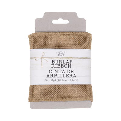 Burlap Ribbon Roll With Lace (12 Colors)