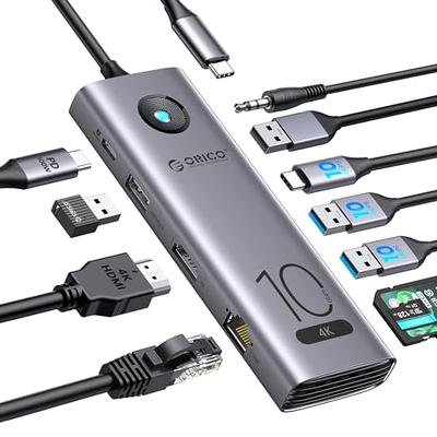 ORICO USB Hub 10Gbps with 2 USB A Ports+2 USB C Ports, USB 3.2